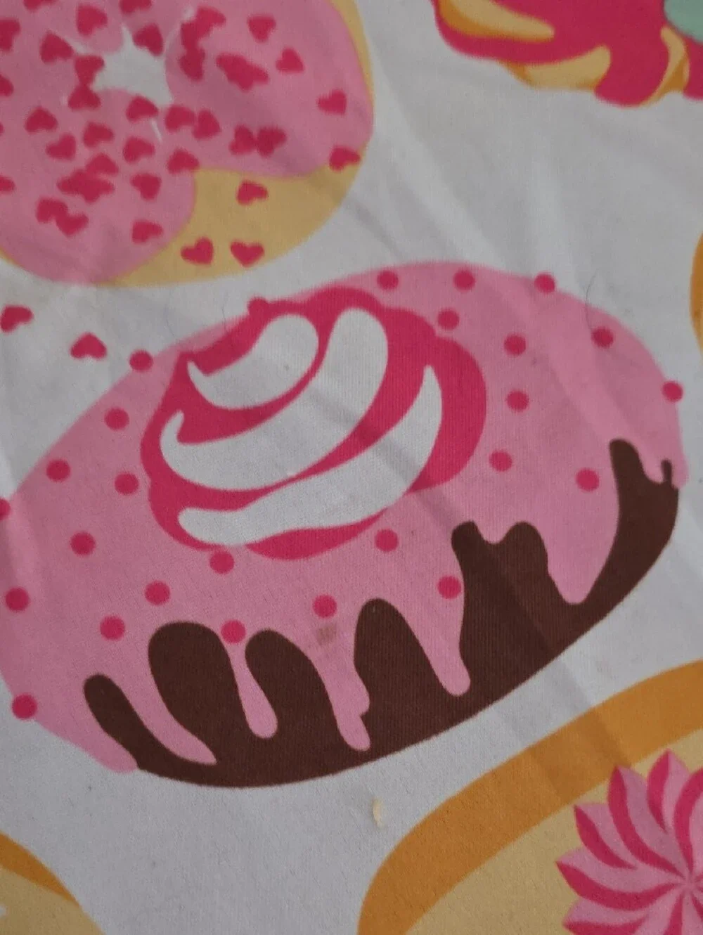 Cynthia Rowley Tablecloth Covered With Bright Donuts